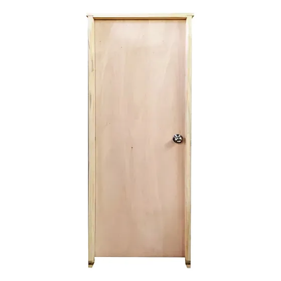 Puerta Interior Waluminio Madera Natural 75x205 Cm
