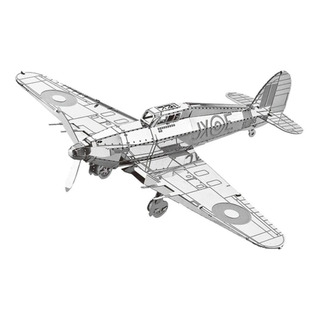Aviación - Hawker Hurricane Rompecabezas 3d Metal Model Aviación - Hawker Hurricane Rompecabezas 3d Metal Model