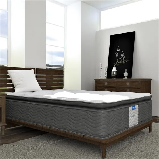 Colchón Ind Restonic Ortopédico+ Base Tacto Piel+ 1 Almohada