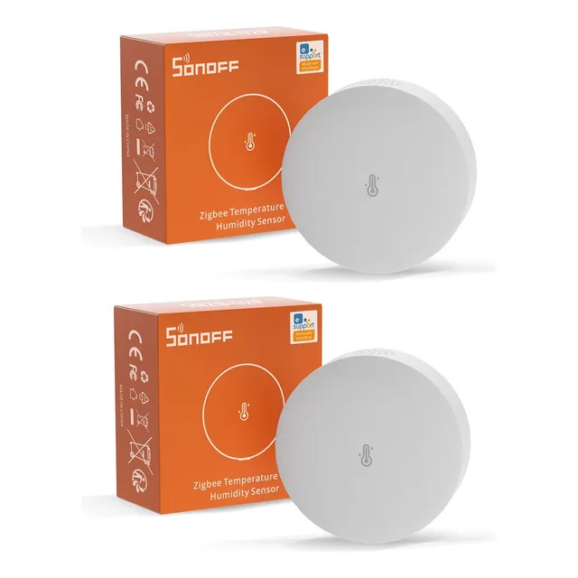 2 Sensor De Temperatura Y Humedad Zigbee Sonoff Snzb02 Pro