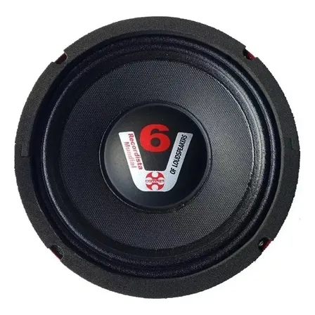 Altofalante 8 Polegadas 300w Rms 4 Ohms Medio Grave Compet Vermelho