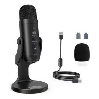 Eps-610 Microfone Condensador De Mesa Usb C/ Adaptadores Type-c E Lightning Eps-610 Microfone Condensador De Mesa Usb C/ Adaptadores Type-c E Lightning