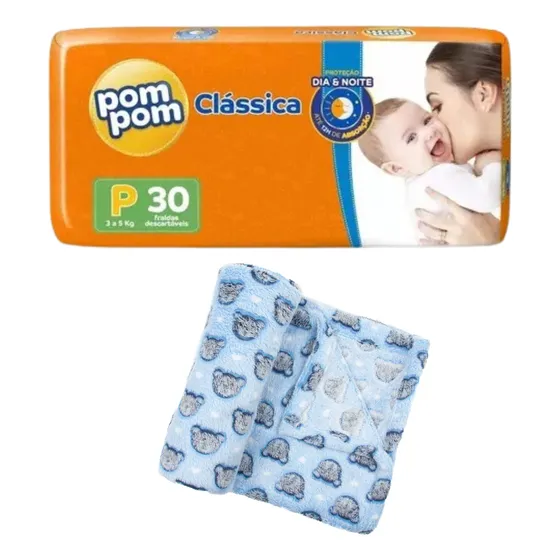 Kit Chá De Bebê Fraldas E Mimo