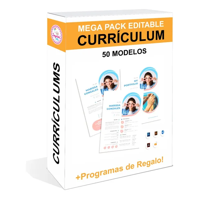 Pack Curriculums Editables Premium Crear Plantillas Diseños