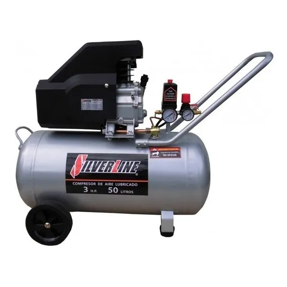 Compresor De Aire Eléctrico Silverline Dc-3h50l 50l 3hp