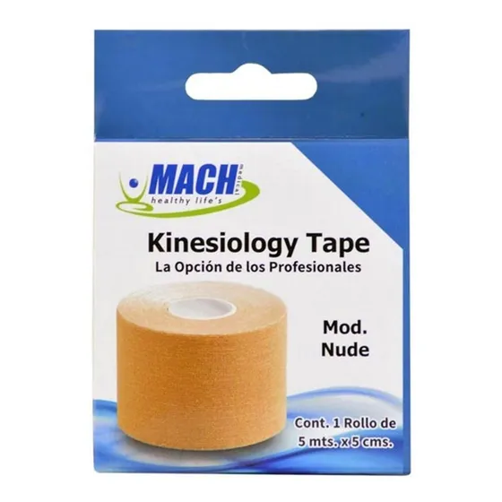 Mach Cinta Kinesiologica Vendaje Neuromuscular Kinesiotape Color Beige
