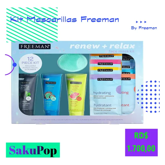 Kit Mascarillas Faciales Freeman