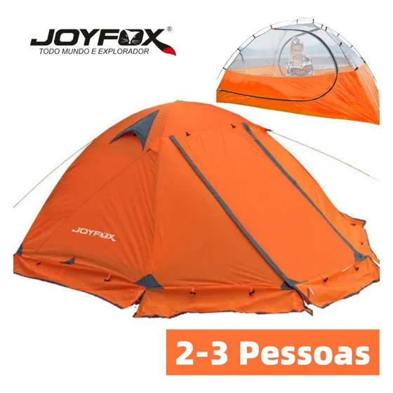 Barraca Camping 2/3 Pessoas Joyfox 3500mm Impermeavel Profissional 210×(50+150+50)×115 Cm Tecido Oxford 210d
