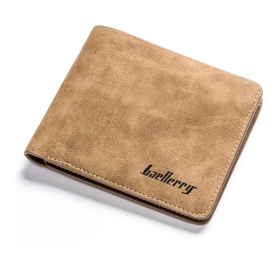 Cartera Cuero Plegable Hombre Billetera Tarjetero Baellery