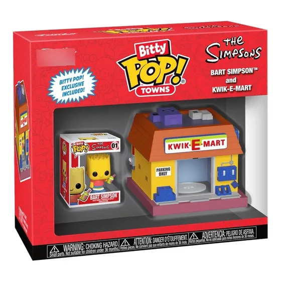 Funko Bitty Pop Town: Los Simpsons - Bart Y Kwik-e-mart