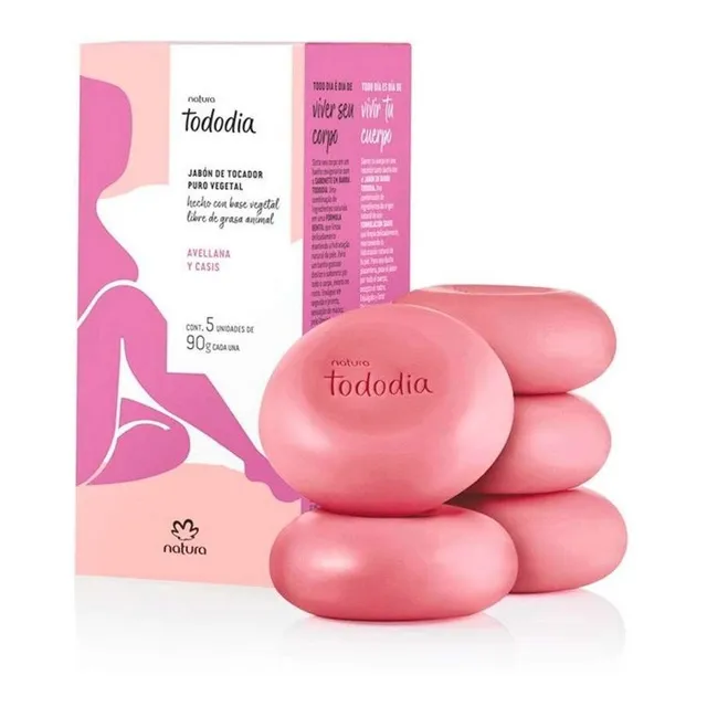 Sabonete Em Barra Avelã Tododia Edi Limitada 5un De 90g