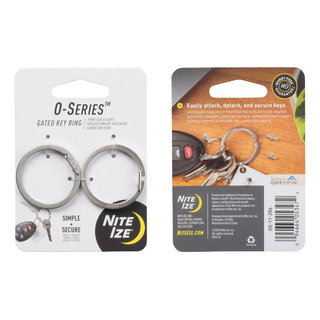 Nite Ize O-series Gated Key Ring 2pz Stainlees Steel U S A Nite Ize O-series Gated Key Ring 2pz Stainlees Steel U S A