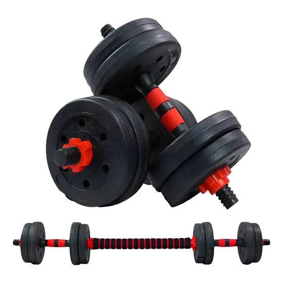 Set Mancuernas Barra Ajustable K-fit 20kg