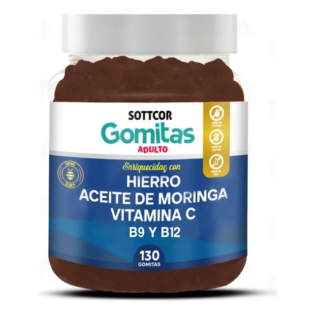 Hierro Para Adultos 130 Gomitas Sottcor Labs