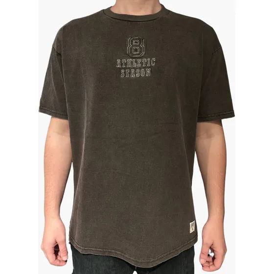 Remera Oversize Hombre Cara Cruz Jeans Parche Bordado