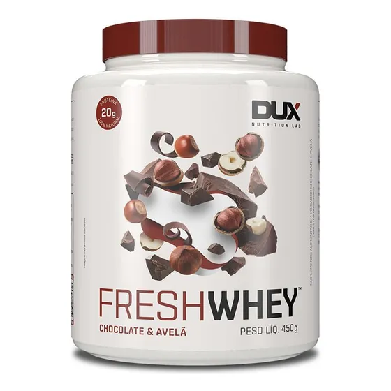 Fresh Whey Dux Nutrition - Pote 450g Sabor Chocolate E Avelã