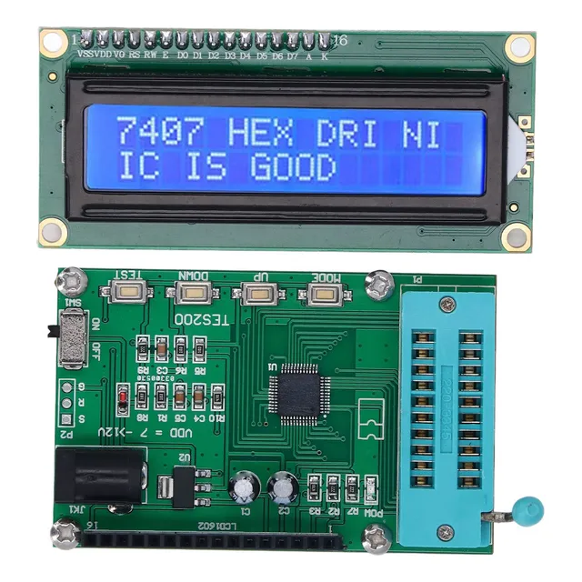 Pantalla Led De Circuito Integrado Ic Meter Tes200 712vdc