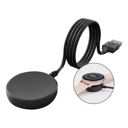 Cargador Compatible Galaxy Watch 5 / watch 4 Color Negro