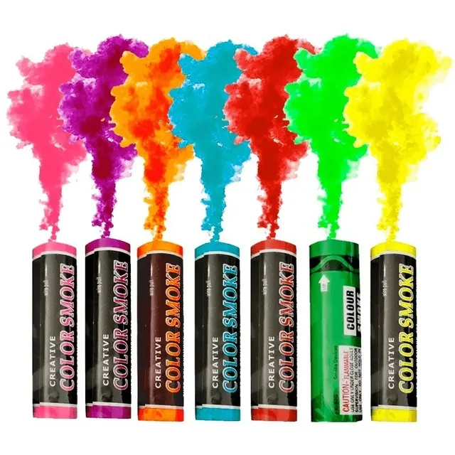Bengala De Humo De Color Eventos Revelación Matrimonio