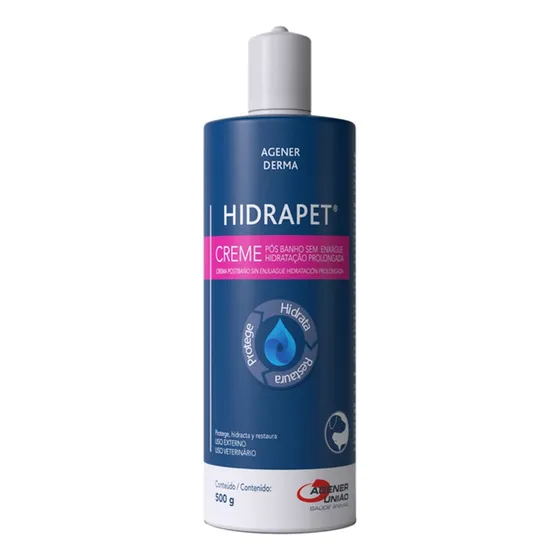 Hidrapet Creme Pós Banho 500g Para Cães E Gatos Fragrância Neutra