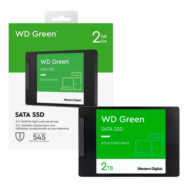interno Western Digital WD Green WDS200T2G0A 2TB negro
