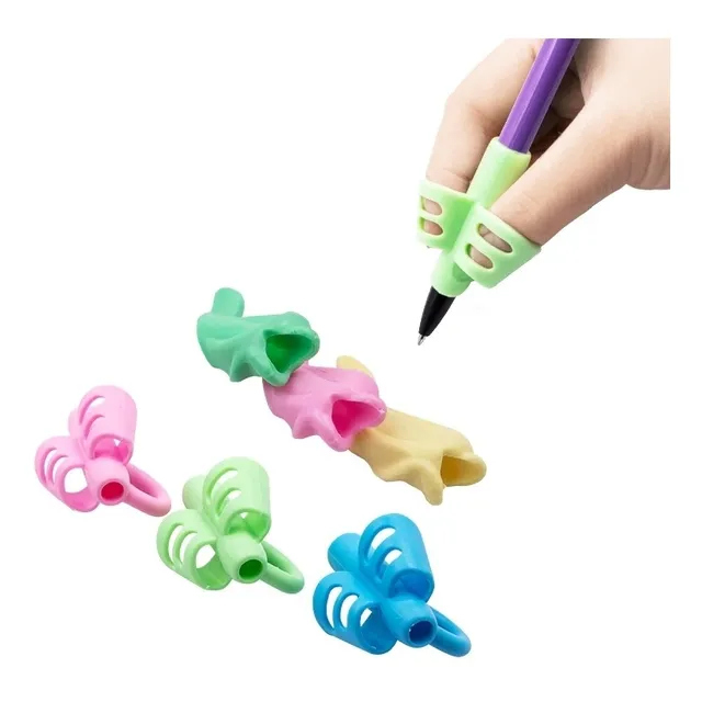 6 Corrector De Postura De Dedos Para Lápiz (3 Dedos) - Niños
