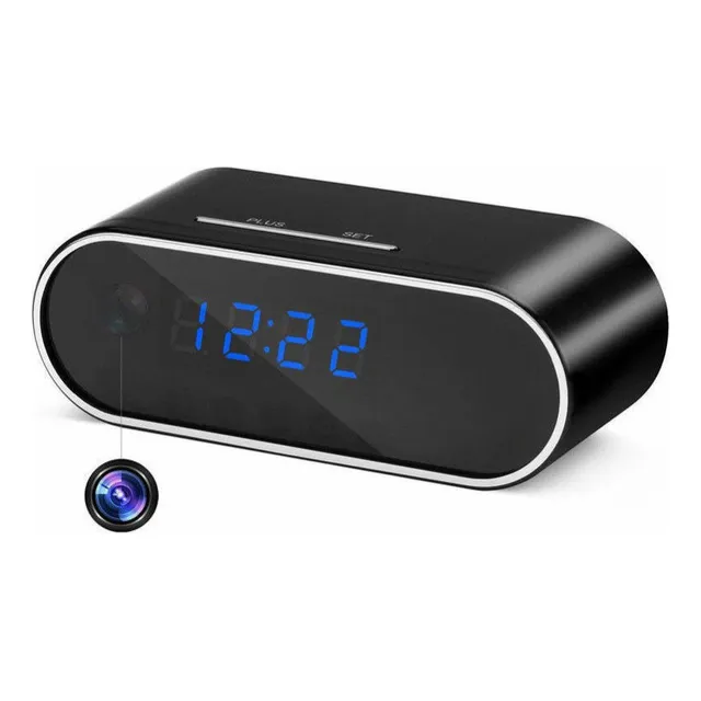 Mini Camara Espia Wifi En Reloj De Mesa Con Visión Nocturna