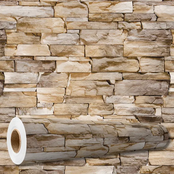 Adesivo Decorativo Móveis Parede Eletrodomésticos Pedra Canjiquinha Lavável 3 Mts