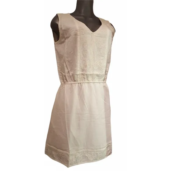 Vestidos Cortos Charming Charlie Crema Con Bordados Talla Xs