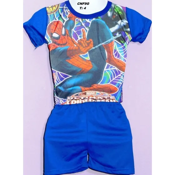 Conjunto Deportivo Corto Niños En Algodón Short + Franela