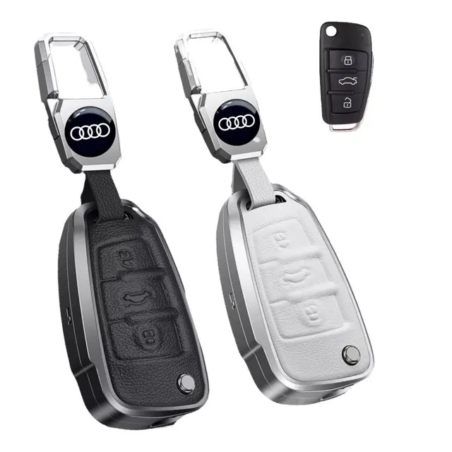 Capa Chave Chaveiro Premium Couro Audi A1 A3 A4 Q3 Q5 S3 8v