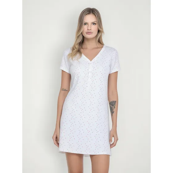 Camison Manga Corta Con Botones Pijama Promesse Art 15259
