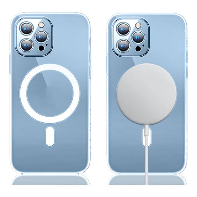 Funda Magsafe Carcasa Transparente Para iPhone 13 Pro Max