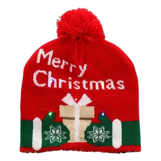 Gorro De Navidad Luminoso Niño Adulto,d