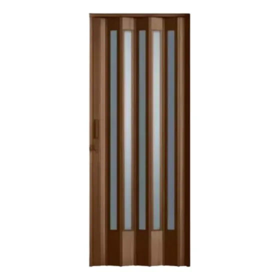 Puerta Plegable Traslúcida Marrón