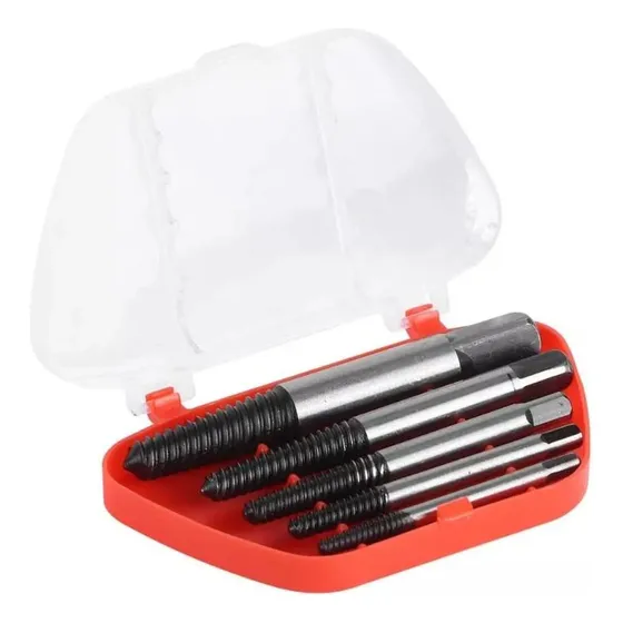 Extractor De Tornillos 5 Piezas Saca Tornillos Rotos