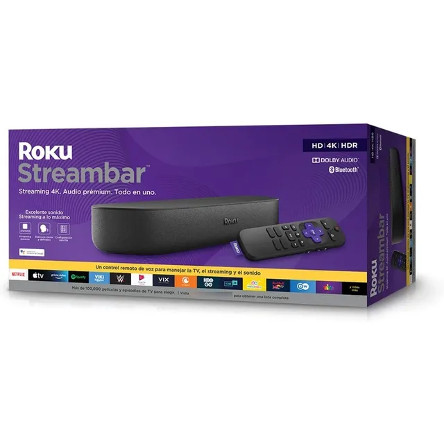 Roku Streambar Barra De Sonido Alta Calidad Transmite 4k Hdr