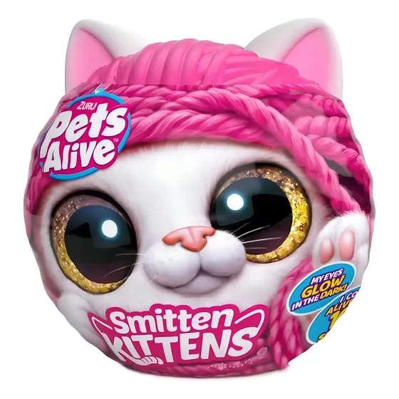 Gatito Interactivo Sorpresa 20cm Con Accesorios Pets Alive