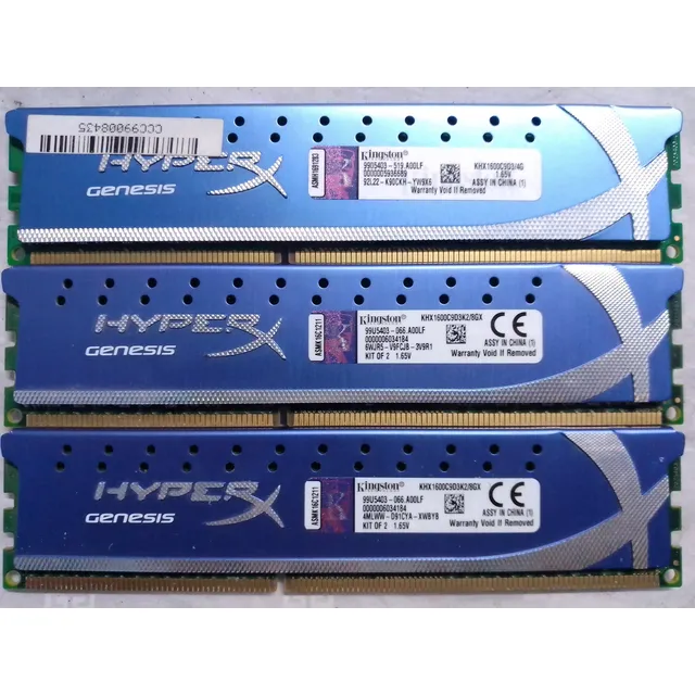Memoria Ram Ddr3 16gb (4x4gb) 1600mhz Kingston Hiper Genesis