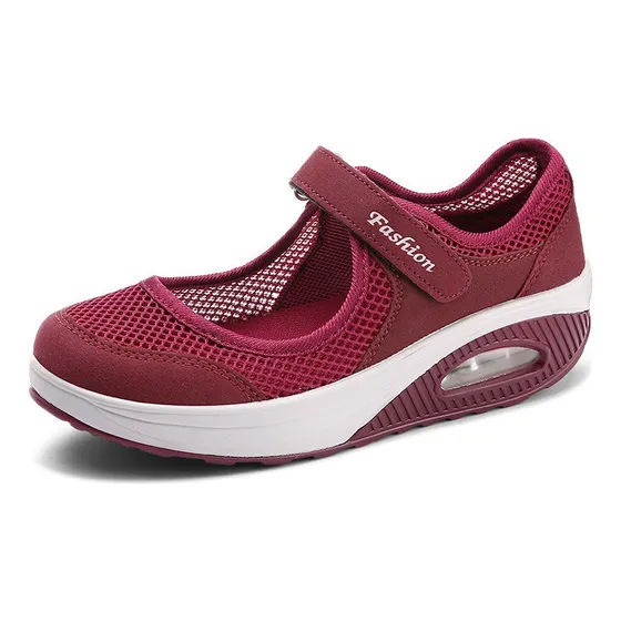 Zapatillas Ligeras De Malla Con Cámara De Aire Para Mujer