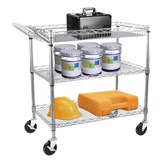 Mesa Carro Servicio Carro Multiusos Ruedas 227kg De Carga