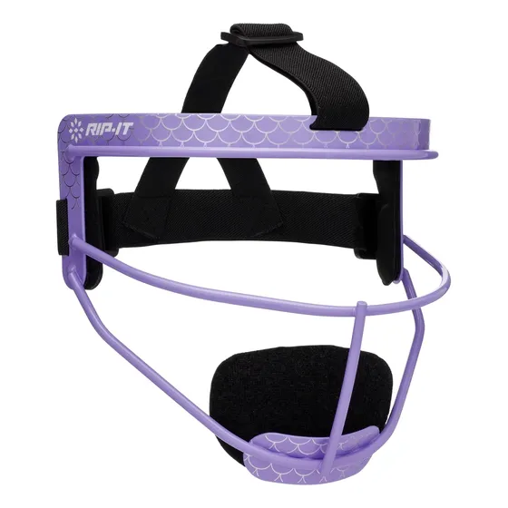 Protector Facial Para Béisbol, Aluminio, Morado, 4-8 Años