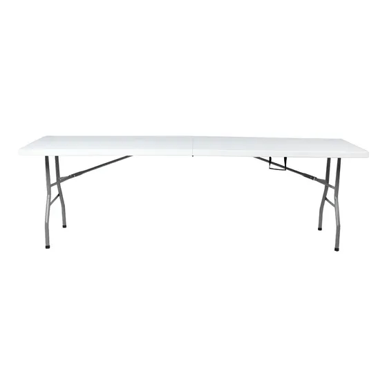 Mesa Plegable 1.80 Mts Portatil Portafolio Eventos Jardin Color Blanco | Cuotas sin interés