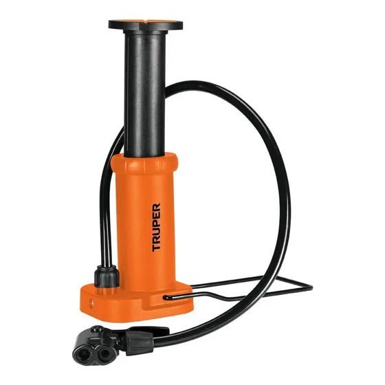 Bomba De Mano Para Inflar Pedal 60 Psi Truper 101667 Color Naranja BOPE-60