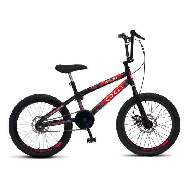 Bicicleta Colli Skill Boy Freio Disco Aro 20 Cor Preto Tamanho Do Quadro 14