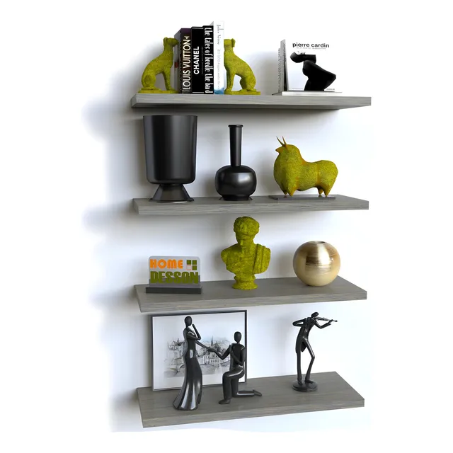 Repisas Flotantes Modernas 40 Cm Set X 4 Decoracion Moderna