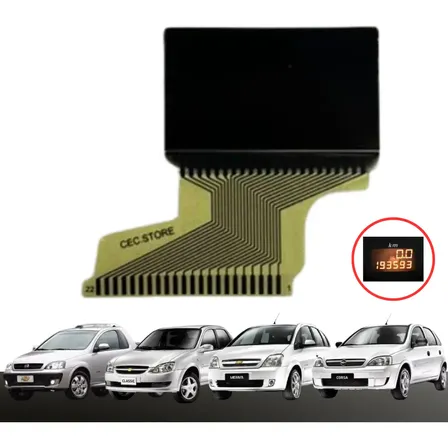 Display Lcd Painel Gm Corsa Montana Meriva Celta Prisma