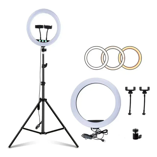 Aro De Luz Led Con Trípode 2 Mts Universo Binario
