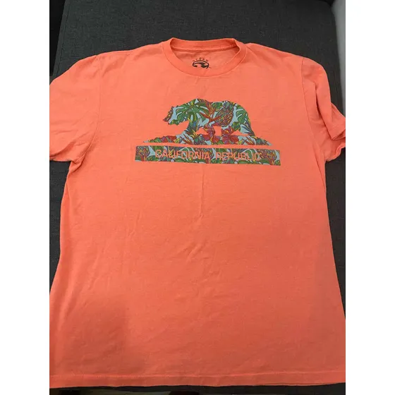 Franela Caballero California Republic Talla L Color Salmón