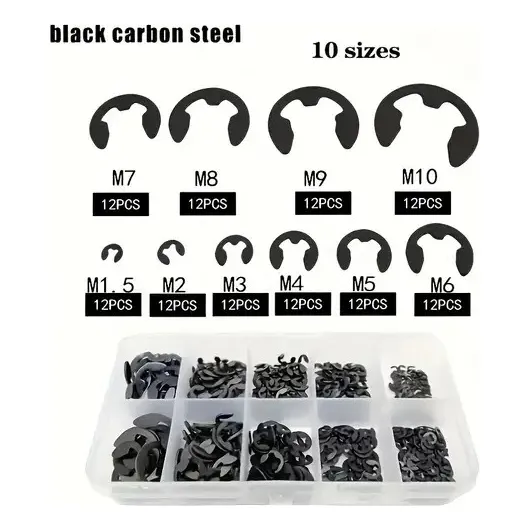 Anillos Retencion Duradero Tipo E Caja 120 Piezas